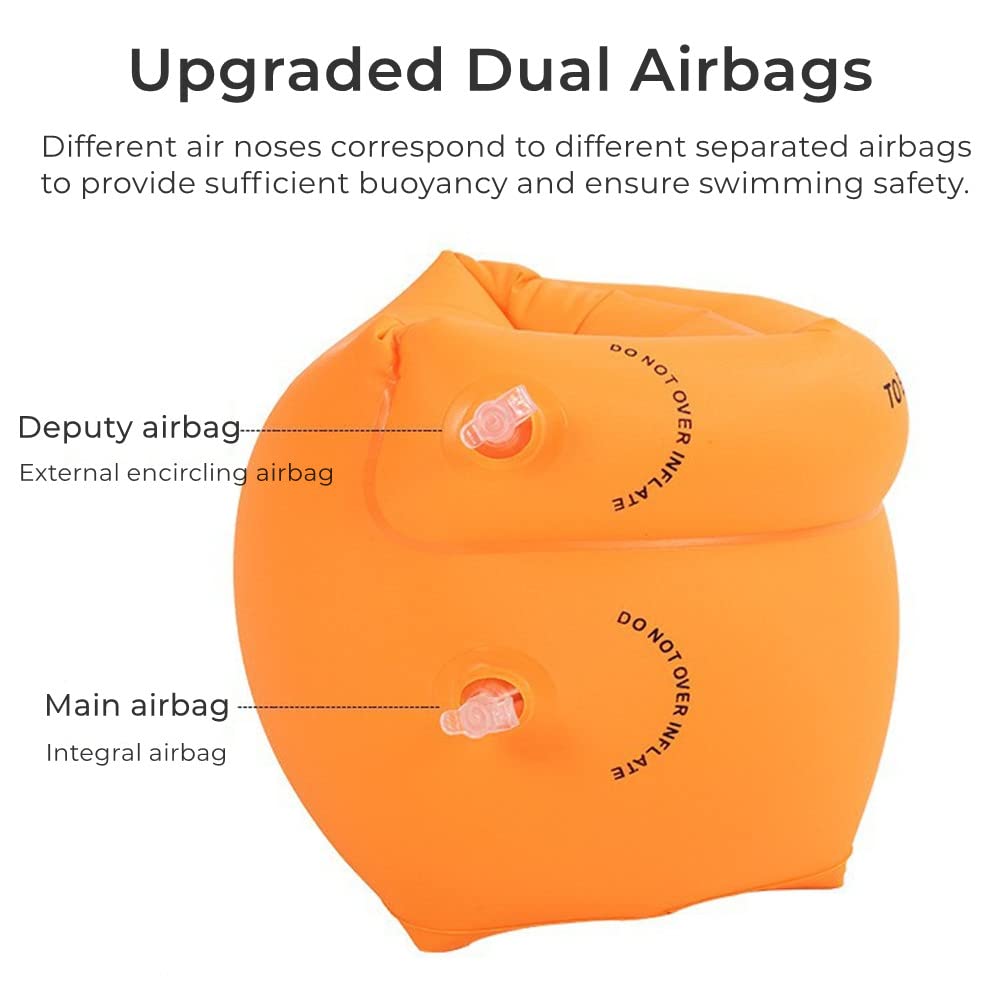 2-4 Pack Arm Floaties for Kids and Adults - Pool Floats Arm Bands Inflatable Swim Rings PVC Arm Floater for Toddlers Kids 3-5-6-12 Years