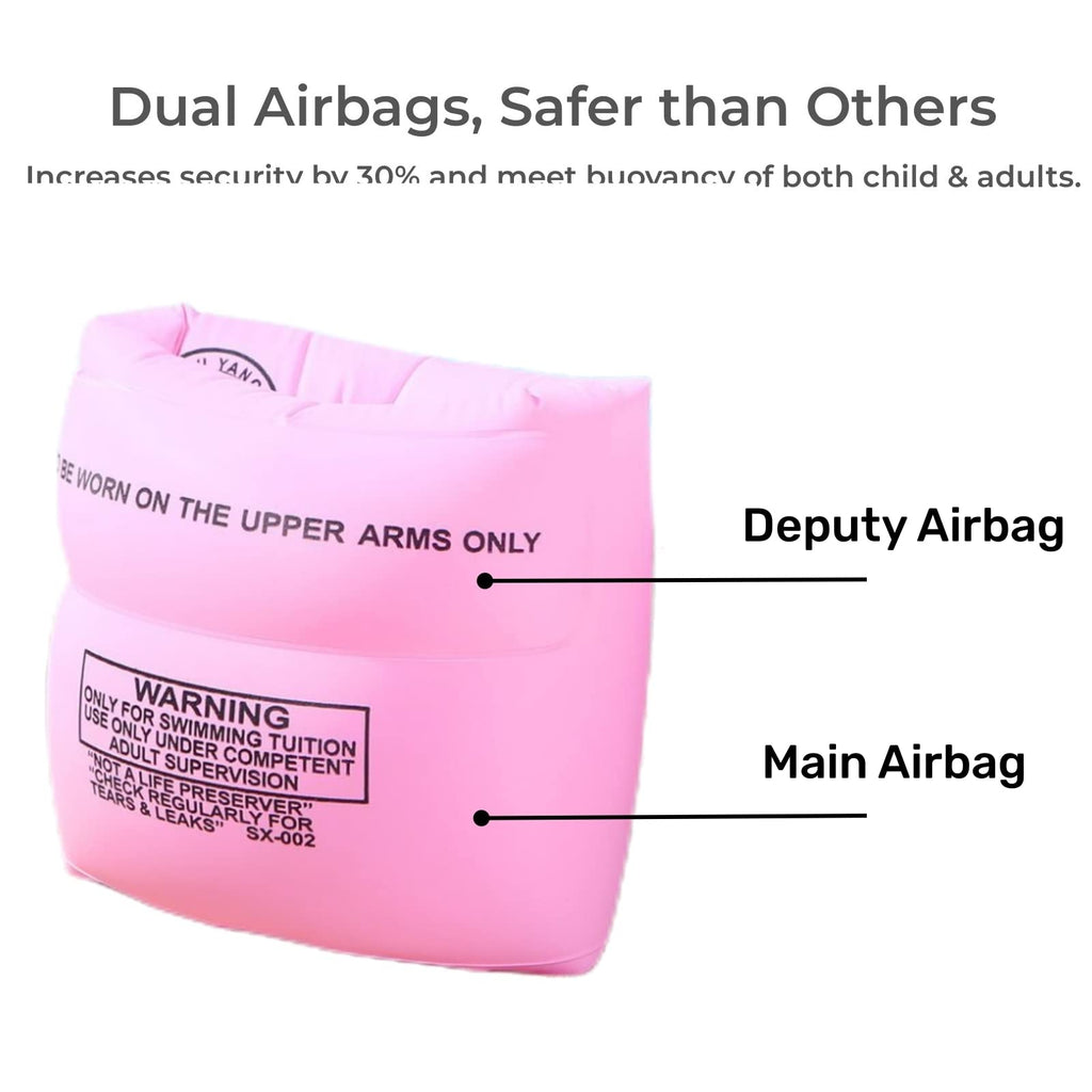 2-4 Pack Arm Floaties for Kids and Adults - Pool Floats Arm Bands Inflatable Swim Rings PVC Arm Floater for Toddlers Kids 3-5-6-12 Years