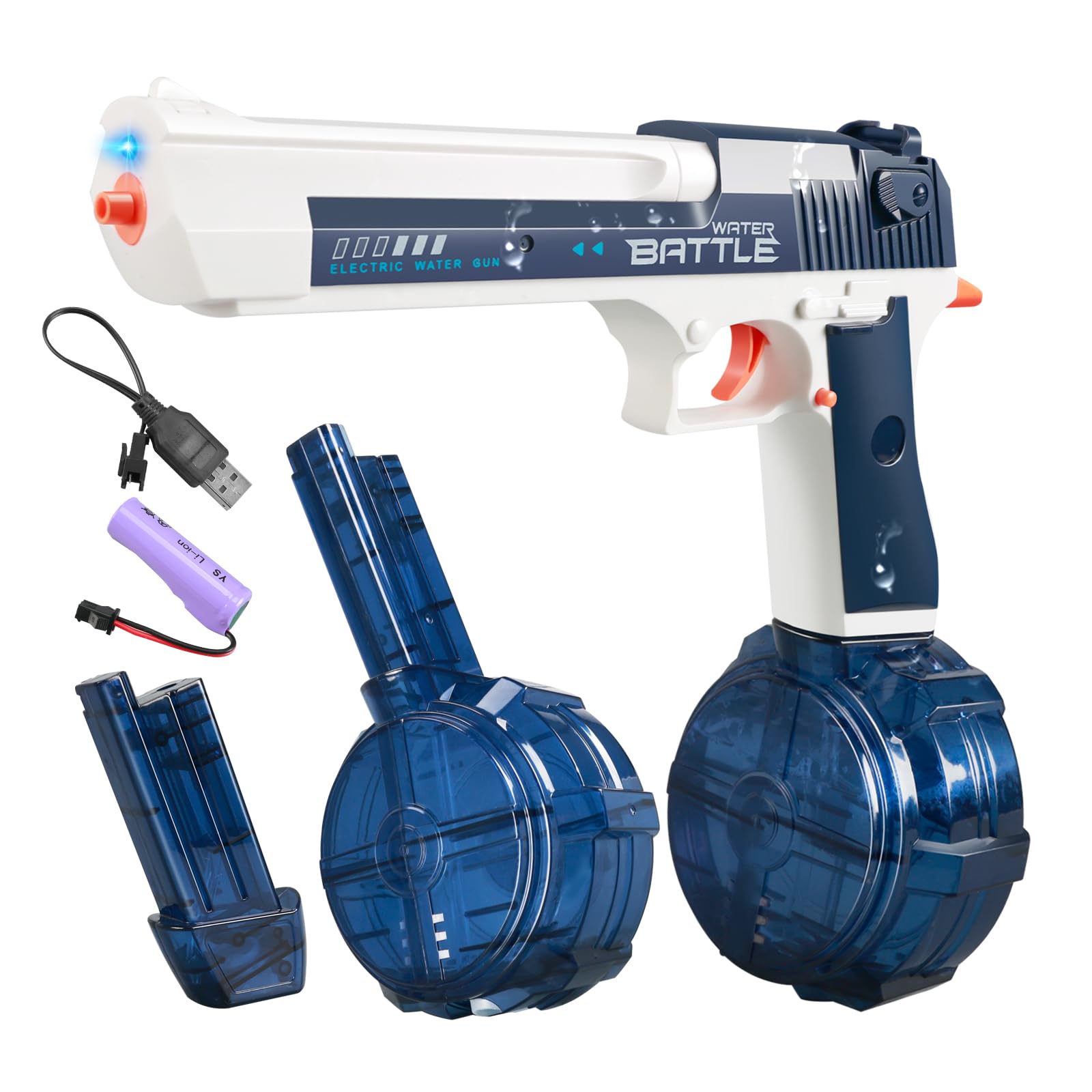 Electric Water Guns for Adults - Automatic Water Gun Powerful, Water Gun with 510cc High Capacity, Electric Squirt Gun, Blue