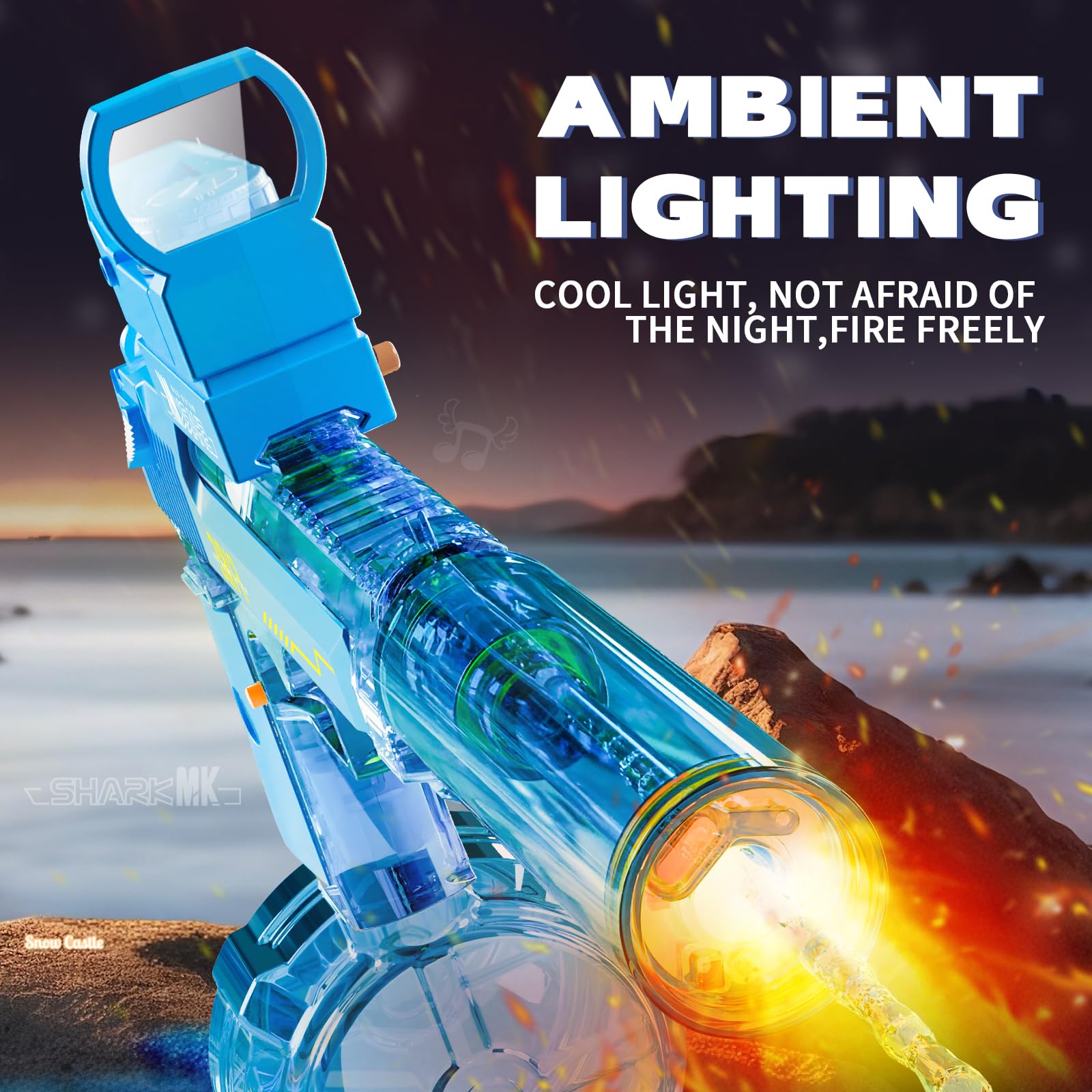 Electric Water Guns for Adults - Automatic Water Gun Powerful, Water Gun with 510cc High Capacity, Electric Squirt Gun, Blue