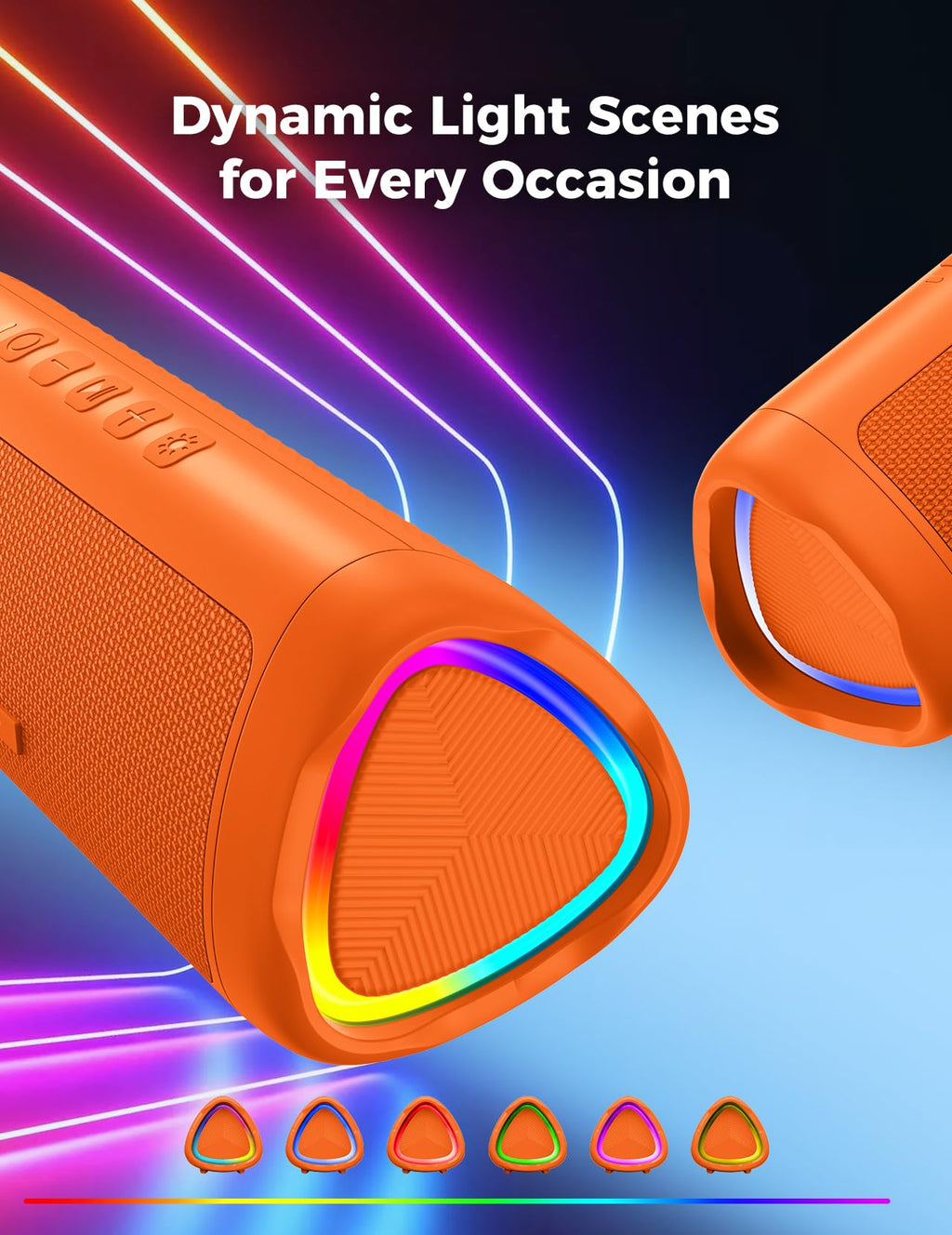 BolaButty Bluetooth Speaker Portable Wireless, IPX5 Waterproof, Up to 20H Playtime, TWS Pairing, BT5.3, for Home/Party/Outdoor/Camping/Beach Essentials, Birthday Gift (Black)