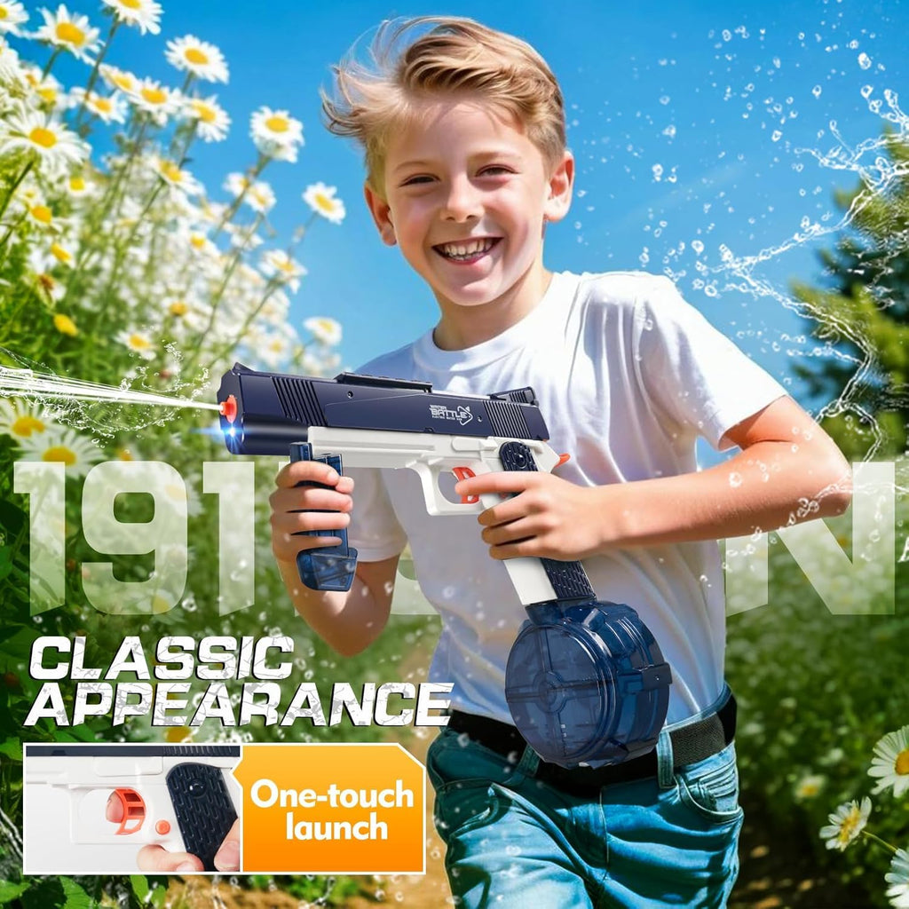 Electric Water Guns for Adults - Automatic Water Gun Powerful, Water Gun with 510cc High Capacity, Electric Squirt Gun, Blue