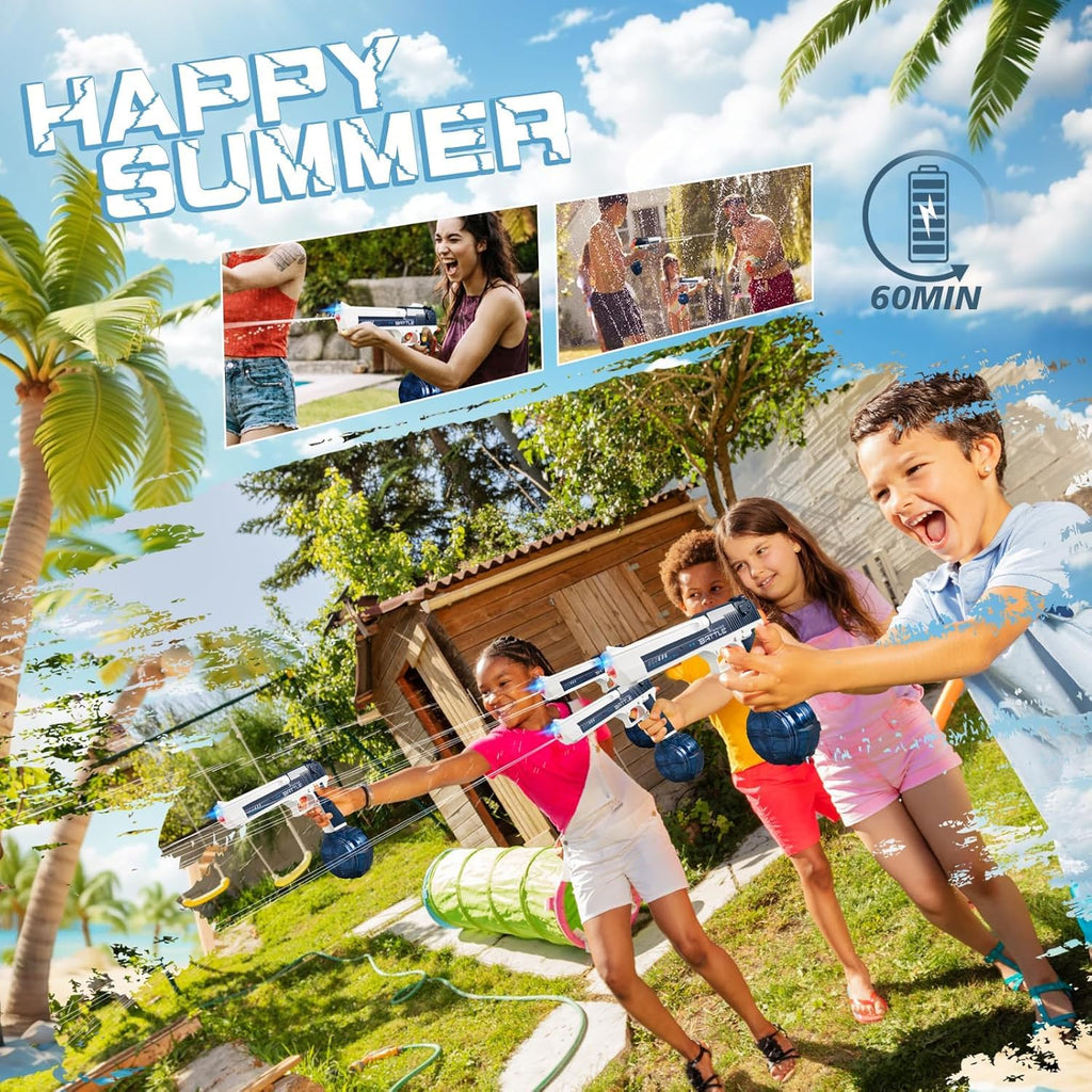 Electric Water Guns for Adults - Automatic Water Gun Powerful, Water Gun with 510cc High Capacity, Electric Squirt Gun, Blue